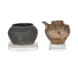 Bob Newhart: Two Primitive Ceramic Vessels