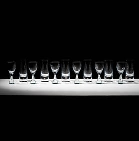 Bob Newhart: A Kosta Boda Glass Drink Set