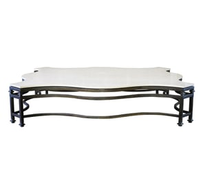 Bob Newhart: An Iron and Marble Top Coffee Table