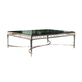 Bob Newhart: A Modernist Chrome and Glass Coffee Table
