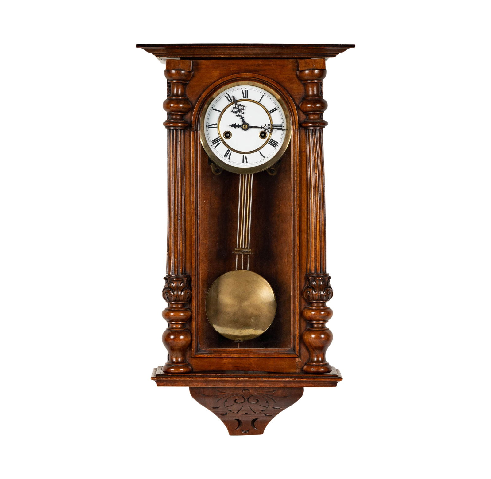 Bob Newhart: A Walnut Regulator Wall Clock (1 of 9)