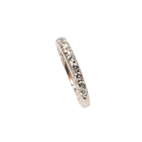 14 Karat White Gold Diamond Band