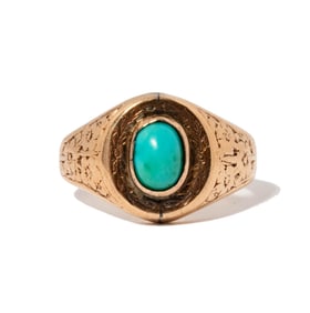 14 Karat Rose Gold Turquoise Ring