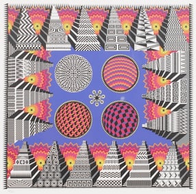 Pedro Friedeberg, Italian/American B. 1936, Teotihuacanizacion De Mesopotamia
