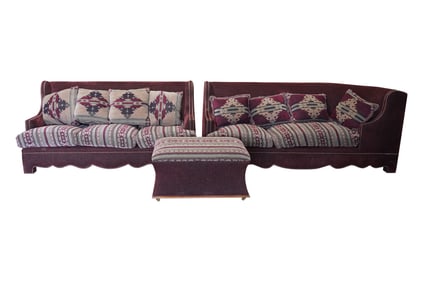 A Custom Upholstered Sectional Sofa