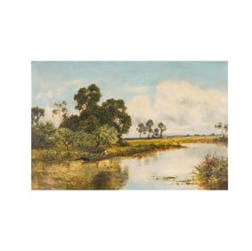 Daniel Sherrin, 1868-1940, On The River Thames, at Richmond