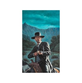 Kenneth Freeman, 1935-2008, Western Gunman on Horseback