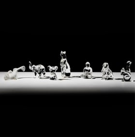 Seven Baccarat Crystal Animal Figures