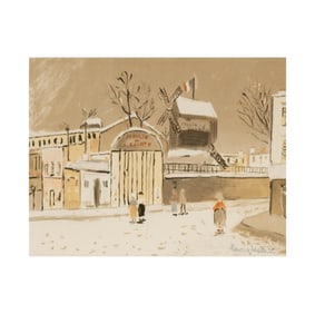 After Maurice Utrillo, 1883-1955, Le Moulin de la Galette
