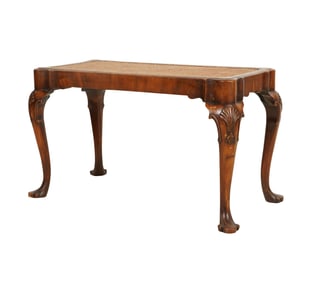 An Antique Queen Anne-Style Mahogany Bench