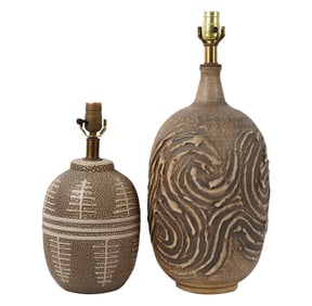 Two Lee Rosen Design Technics Mid-Century Table Lamps