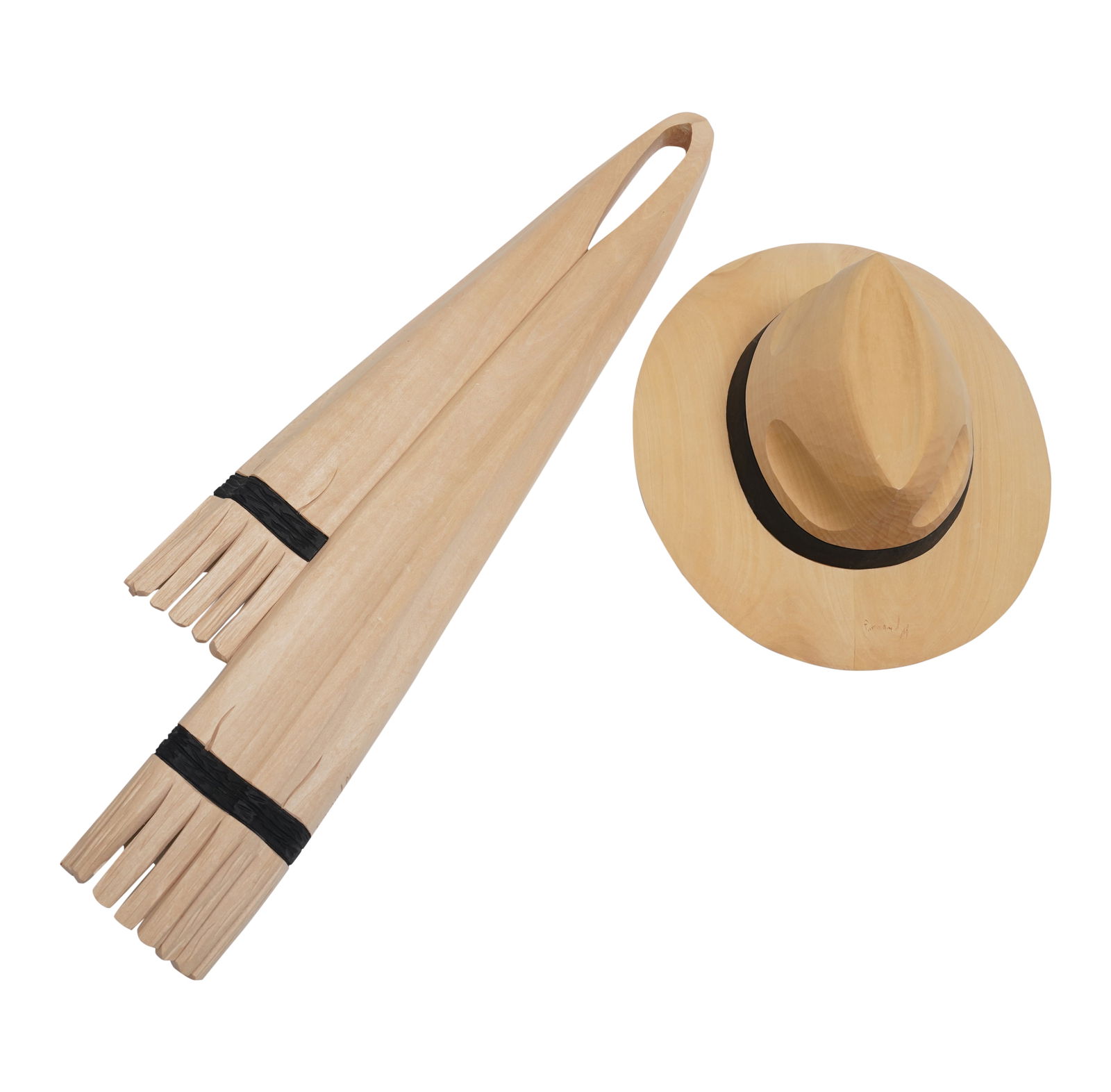 Two Carved Wood Wall Sculptures (1 of 8)