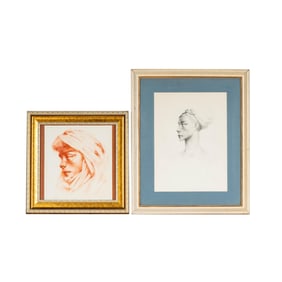 Alejandro de Canedo, 1902-1978 Two Works (Portraits of Women)