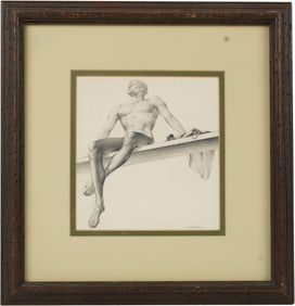 Alejandro de Canedo, 1902-1978, Male Nude Study