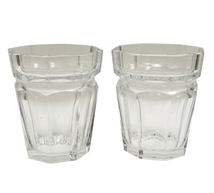 A Pair of Baccarat Crystal Ice Buckets
