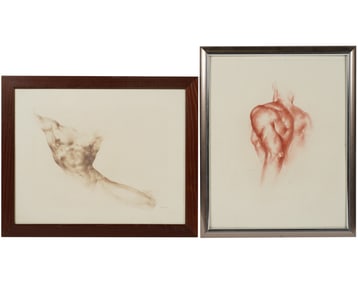 Alejandro de Canedo 1902-1978 Two Works (Male Figure Studies)