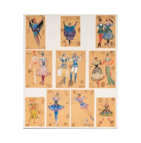 Maximilian Vanka, 1889-1963, Ten Works (Ballet Dancers)