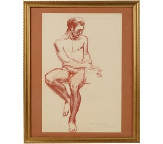 Maximilian Vanka, 1889-1963, Nude Male Study