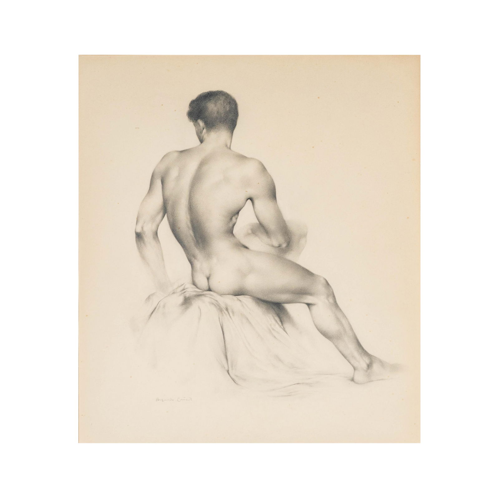 Alejandro de Canedo, 1902-1978, Study of a Male Figure (1 of 8)