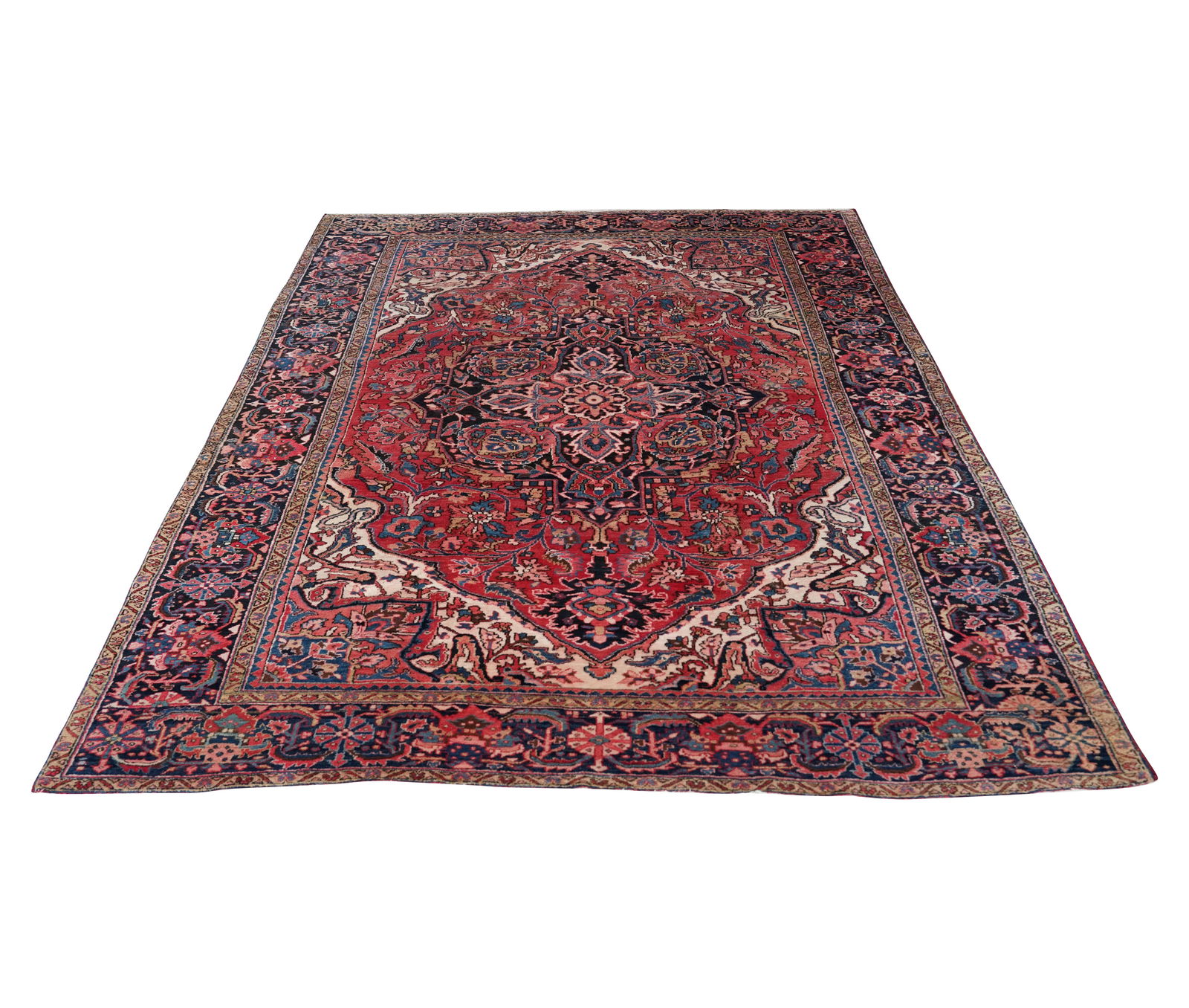 A Heriz Rug 8'3" x 12': wool on cotton 8'3" x 12'