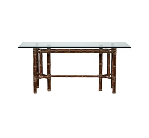 A McGuire Rattan Sofa Table