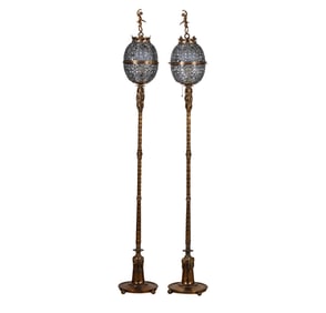 A Pair of Oscar Bach Floor Torchieres