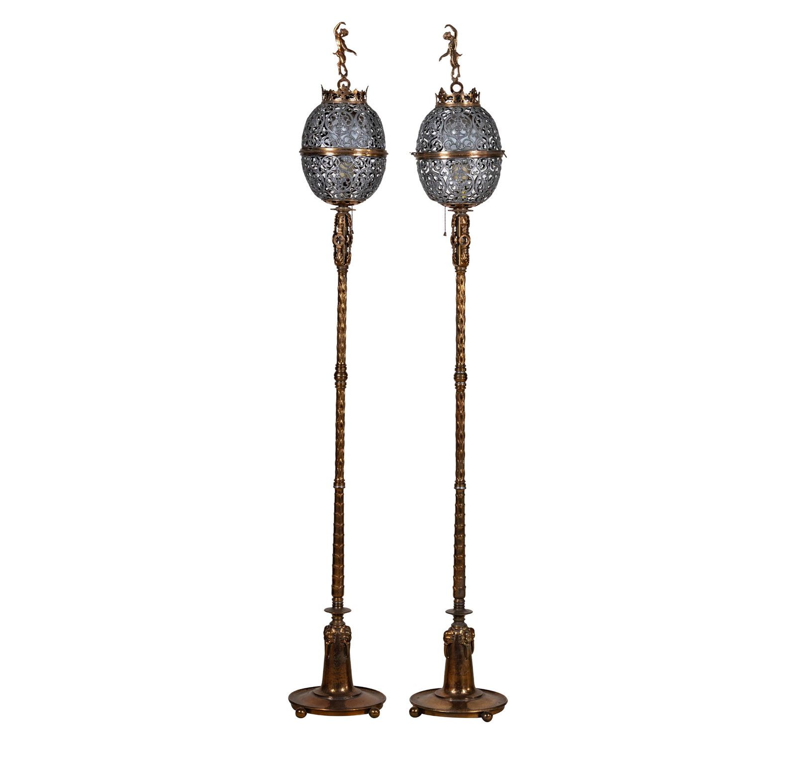 A Pair of Oscar Bach Floor Torchieres (1 of 13)