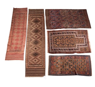 A Group of Five Caucasian Rugs