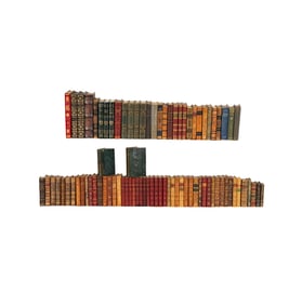A Group of Leather-Bound Books
