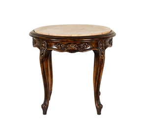 A Rococo-Style Round Side Table