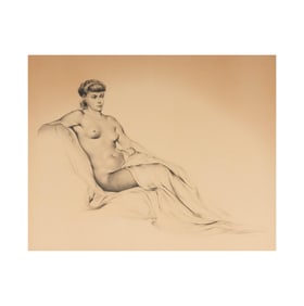 Alejandro de Canedo, 1902-1978, Female Nude Study