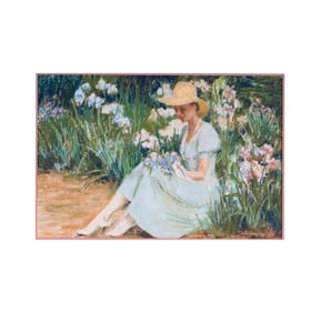 20th century: Woman in Garden