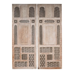 A Pair of Syrian Inlaid Wood Panels
