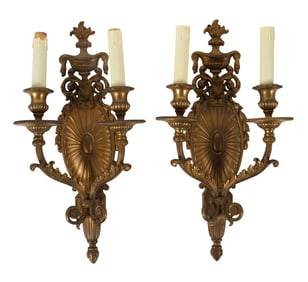 A Pair of Twin-Light Sconces