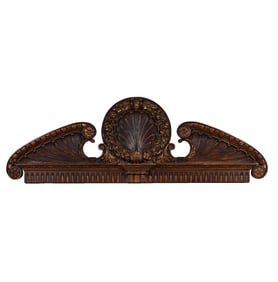 A Baroque-Style Carved Wood Panel