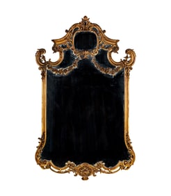 A Rococo-Style Giltwood Wall Mirror