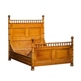 A Maple Faux Bamboo Bed