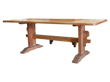 A Rustic Trestle Table