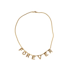 18 Karat Yellow Gold 'Forever' Necklace