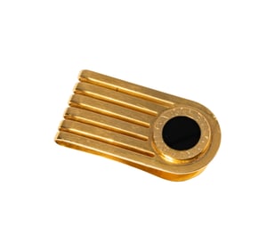 Bulgari, 18-Karat Yellow Gold and Onyx Money Clip