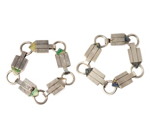 William Spratling Two Sterling Silver Arrow Bracelets