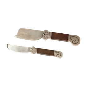 Hector Aguilar Sterling Silver Wood Knives