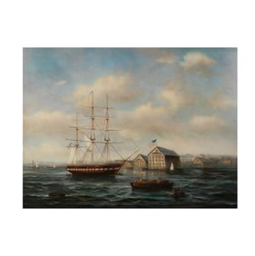 Robert Sanders, 20th century, Harbor Scene