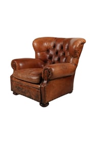 A Ralph Lauren Leather Writer's Chair