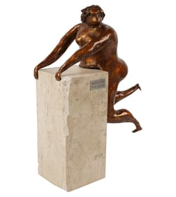 Gene Adcock, 1930-2008, Weight Lifting (Female Nude)