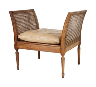 A Continental Neoclassical-Style Double-Caned Bench