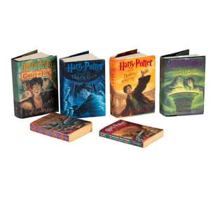 A Group of Harry Potter Books, First American Editions