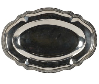 A Peruvian 900-Silver Oval Platter