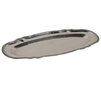 A Peruvian .900 Silver Oval Platter