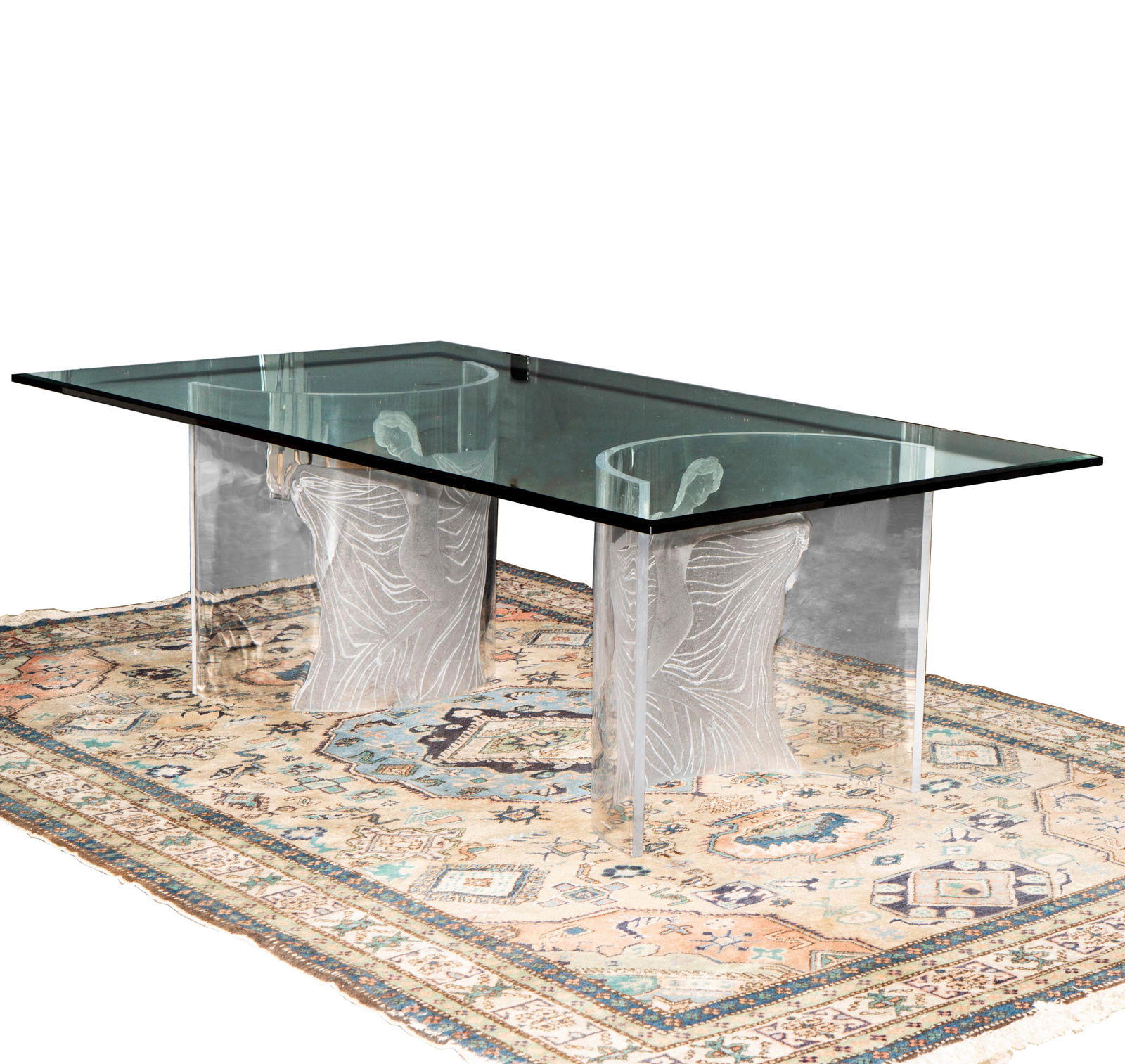 An Acrylic and Glass Dining Table (1 of 12)